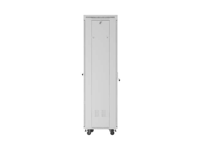 Lanberg Rack Cabinet 19" Free-Standing 42u 600x600 Flat Pack With Glass Door Lcd Grey V2