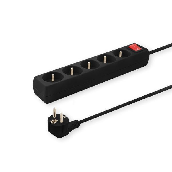 EAN 5901986044680 - Savio LZ-04 Listwa zasilajca, 6 gniazd, 5m 6 salidas AC Tipo F 2500 W Negro imagen 1