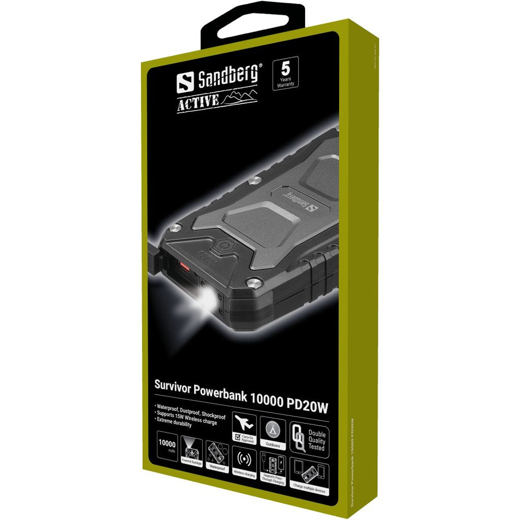 EAN 5705730420917 - Sandberg 420-91 batería externa 10000 mAh Cargador inalámbrico Negro imagen 8