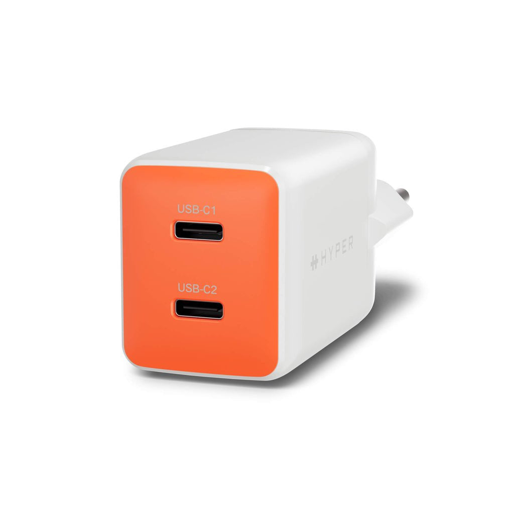 Targus Hyperjuice Flex Netzteil Gan 45w 2x Usb-C Naranja