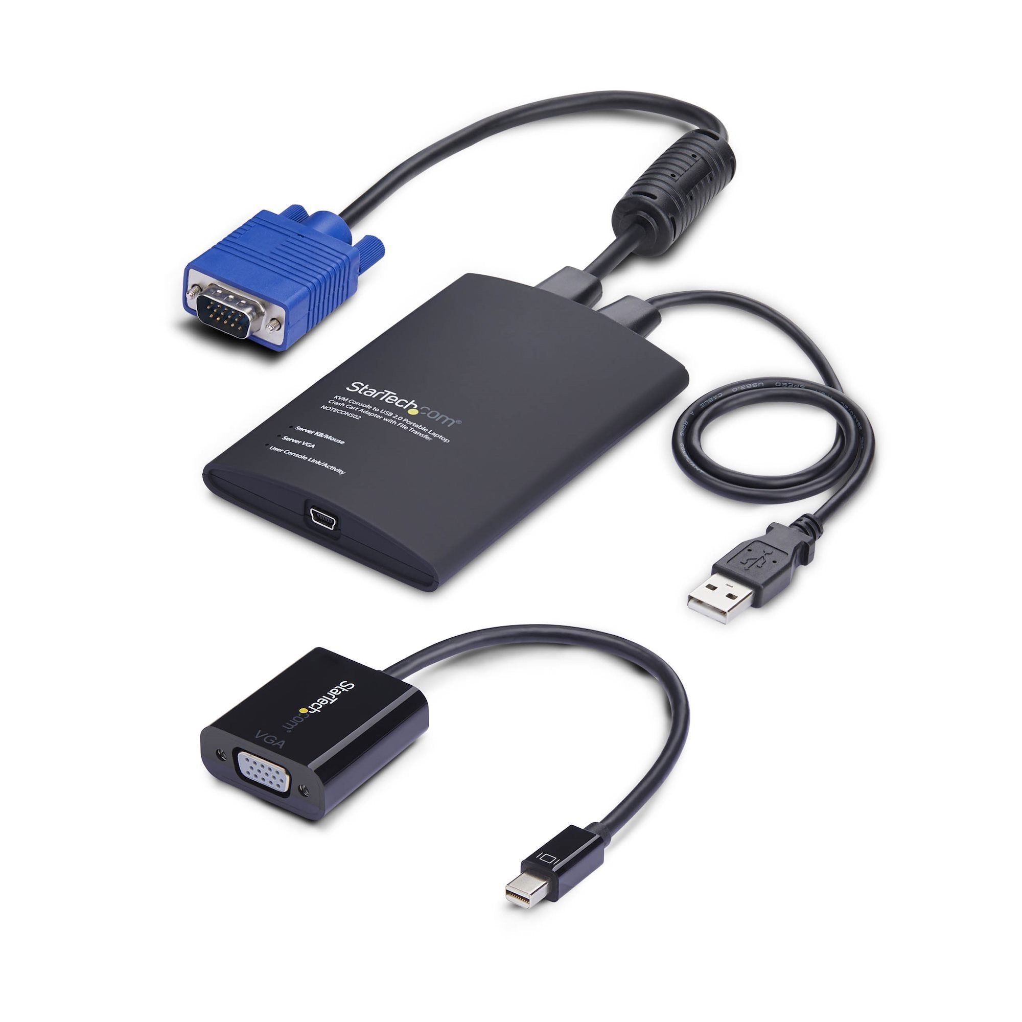 EAN 0065030922401 - StarTech.com NOTECONS02-VGA-MDP interruptor KVM Negro imagen 1