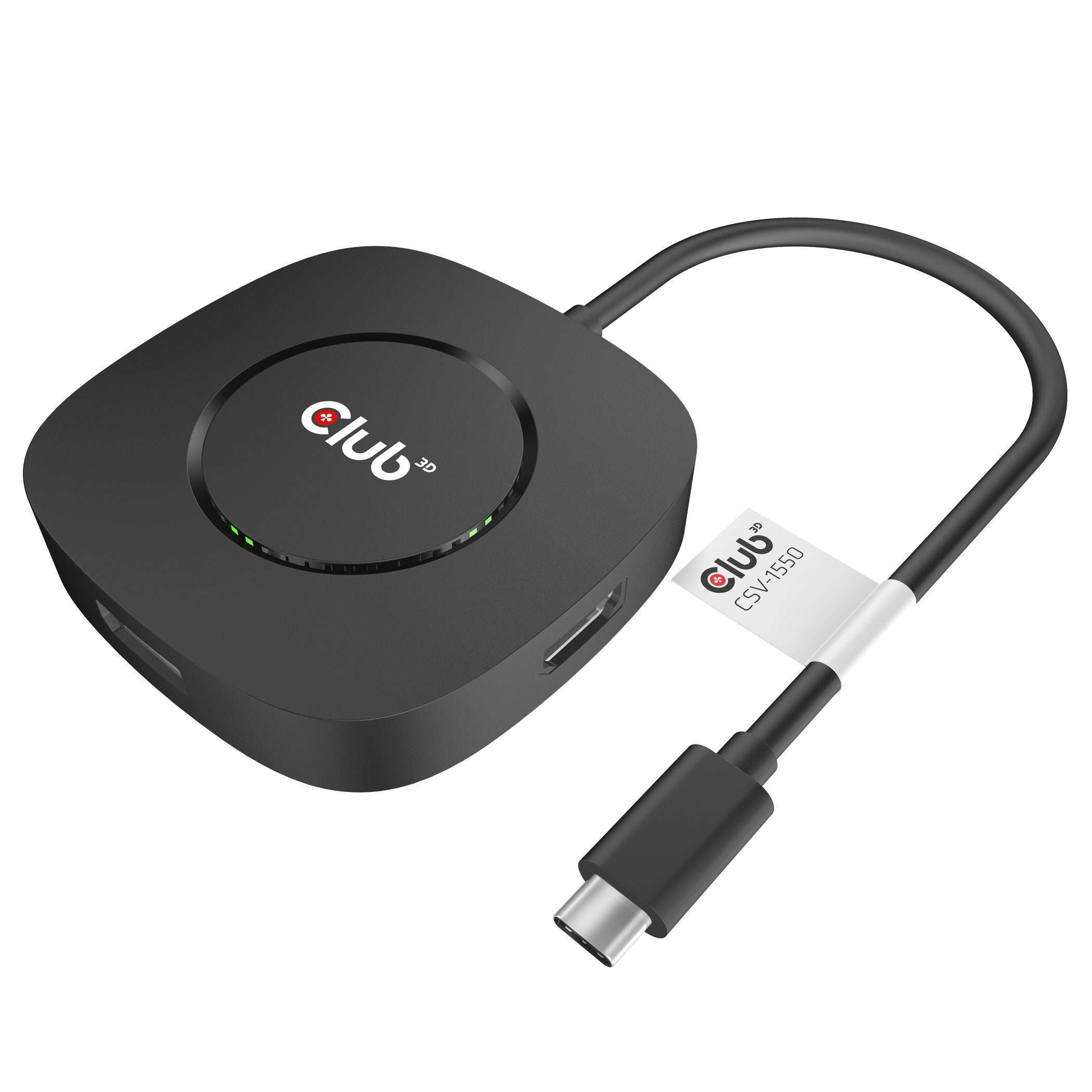 EAN 8719214471422 - CLUB3D USB TYPE C 3.2 GEN1 MULTISTREAM TRANSPORT MST HUB DISPLAY PORT 1.4 TRIPLE MONITOR DisplayPort male imagen 1