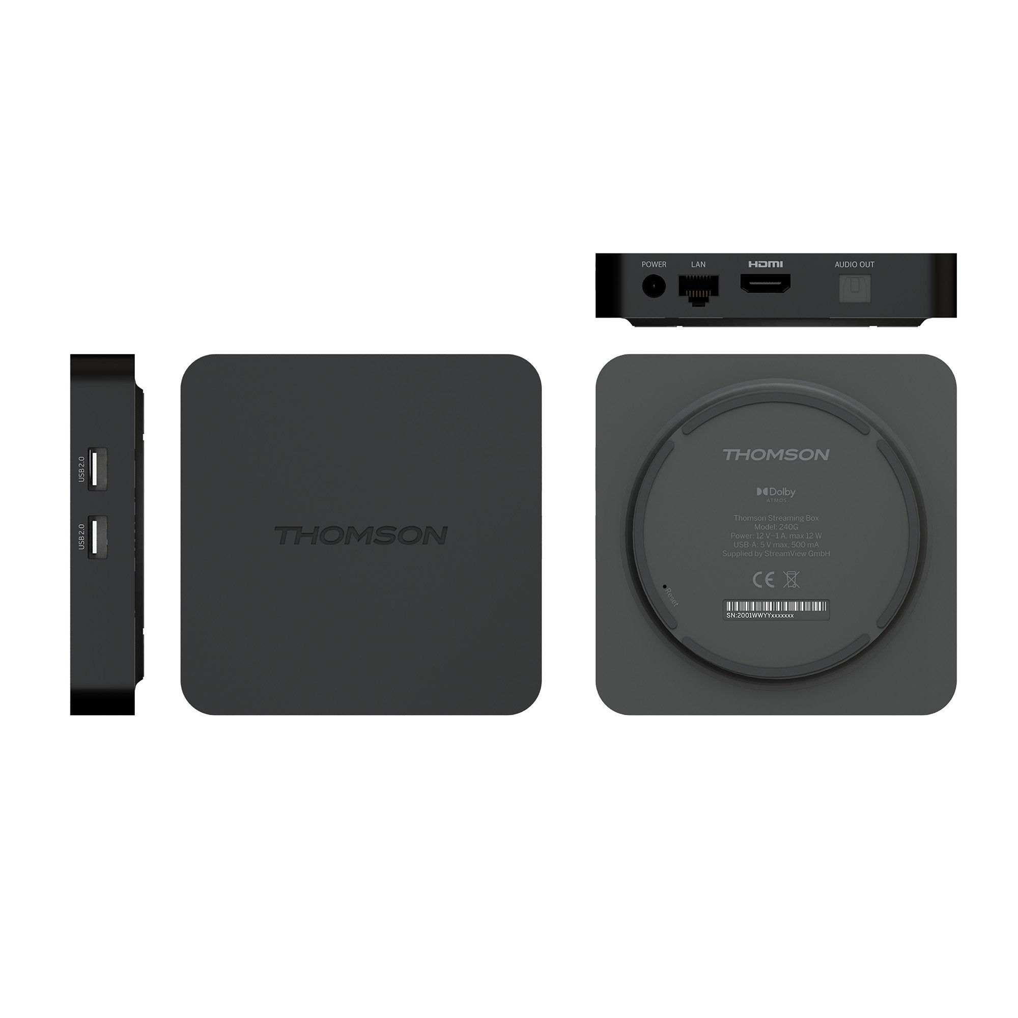 EAN 9120106661699 - Thomson 240G convertidor de Smart TV Negro 4K Ultra HD 8 GB Wifi Ethernet imagen 4