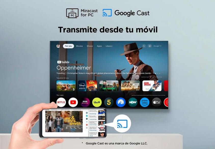 EAN 5901292527044 - TCL P61 55P61K Televisor 139,7 cm (55") 4K Ultra HD Smart TV Wifi Aluminio 270 cd / m² imagen 17