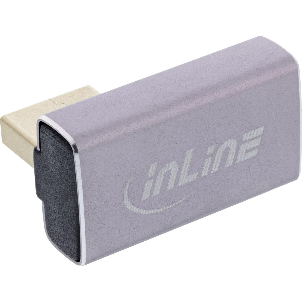 Inline® Displayport 1.4 Adapter, Macho / Female, 90° Vertical Left, 8k Uhd