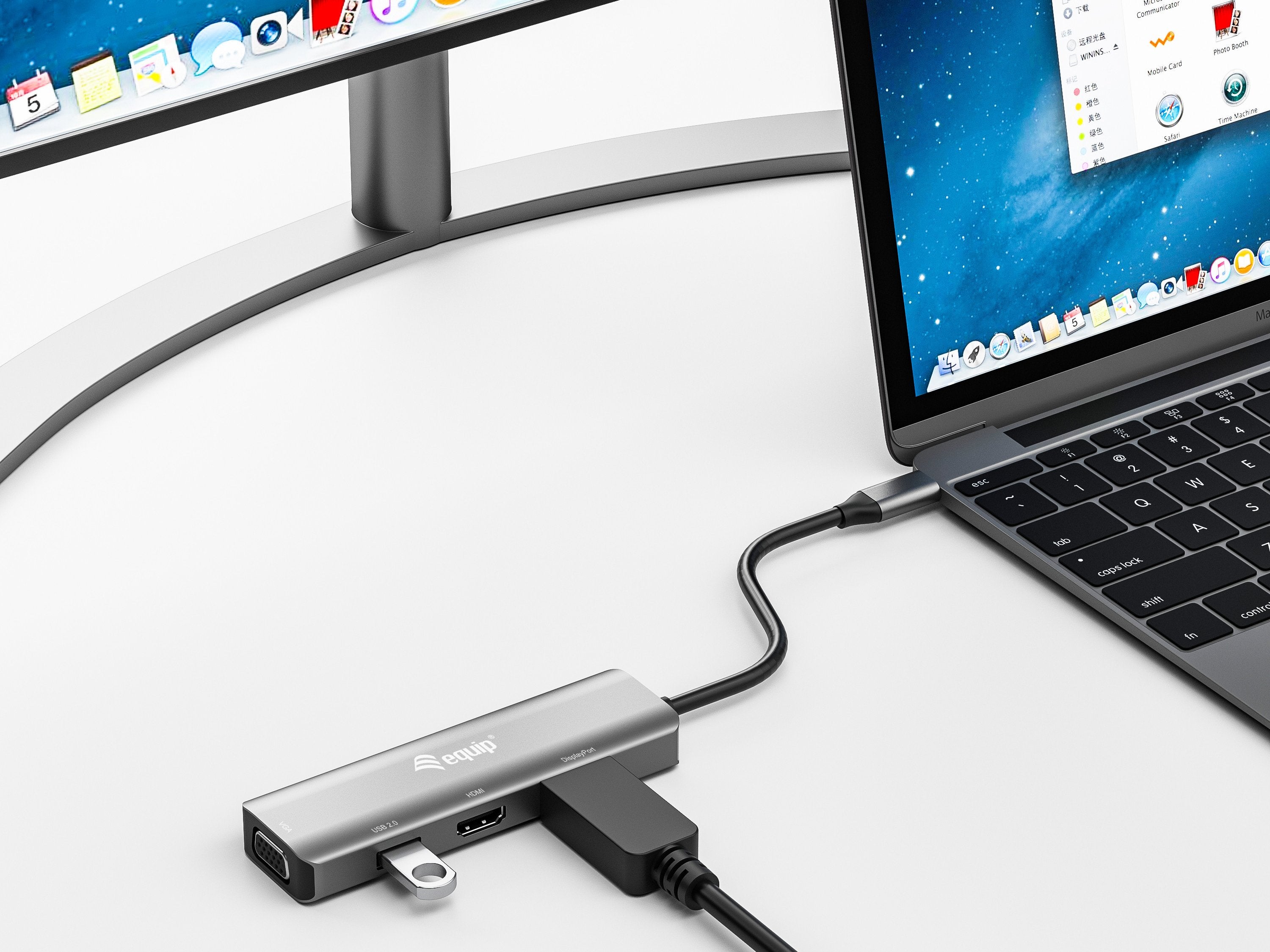 EAN 4015867227640 - Equip 133485 Adaptador gráfico USB 3840 x 2160 Pixeles Negro, Plata imagen 5