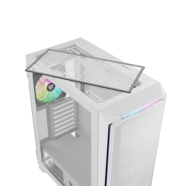 EAN 8435443721854 - Nfortec NF-CS-KRATERX-W carcasa de ordenador Midi Tower Blanco imagen 7