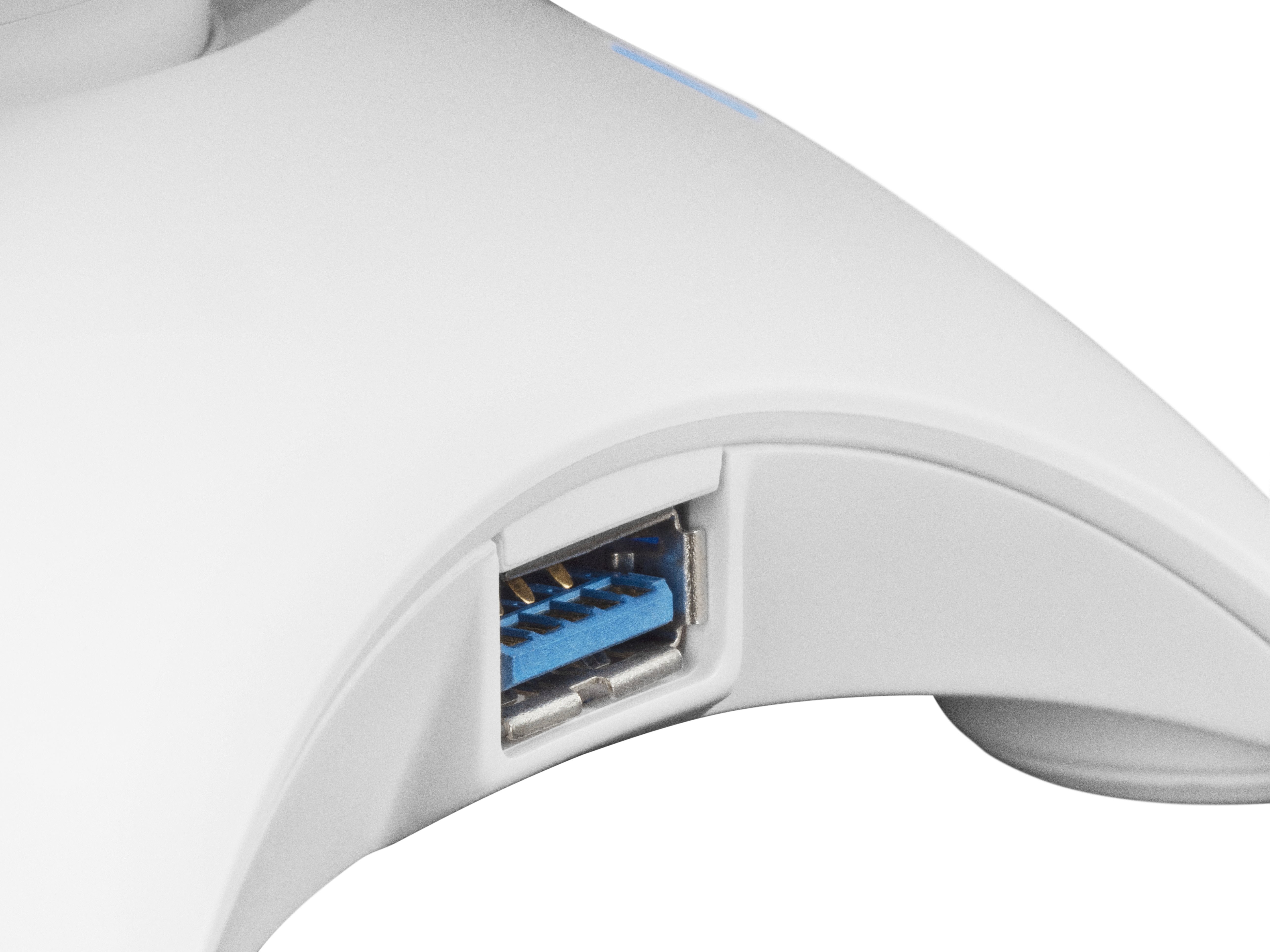 Soporte 3 En 1 Mars Gaming Mhhprow White Soporte Auriculares+Bungee Raton+Hub Usb 2*Usb 3.0 Iluminado 7 Colores+Efecto Rgb Cable 1.5m