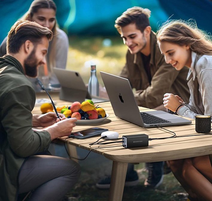 Conceptronic Cargador 4port 200w,4xusb-C,2xusb-A +3-In-1 Sw