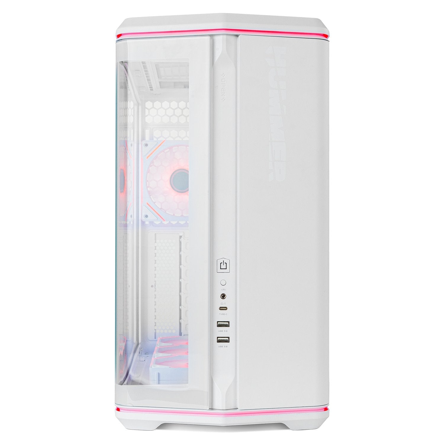 Caja Gaming Semitorre Nox Hummer Anvil Blanca