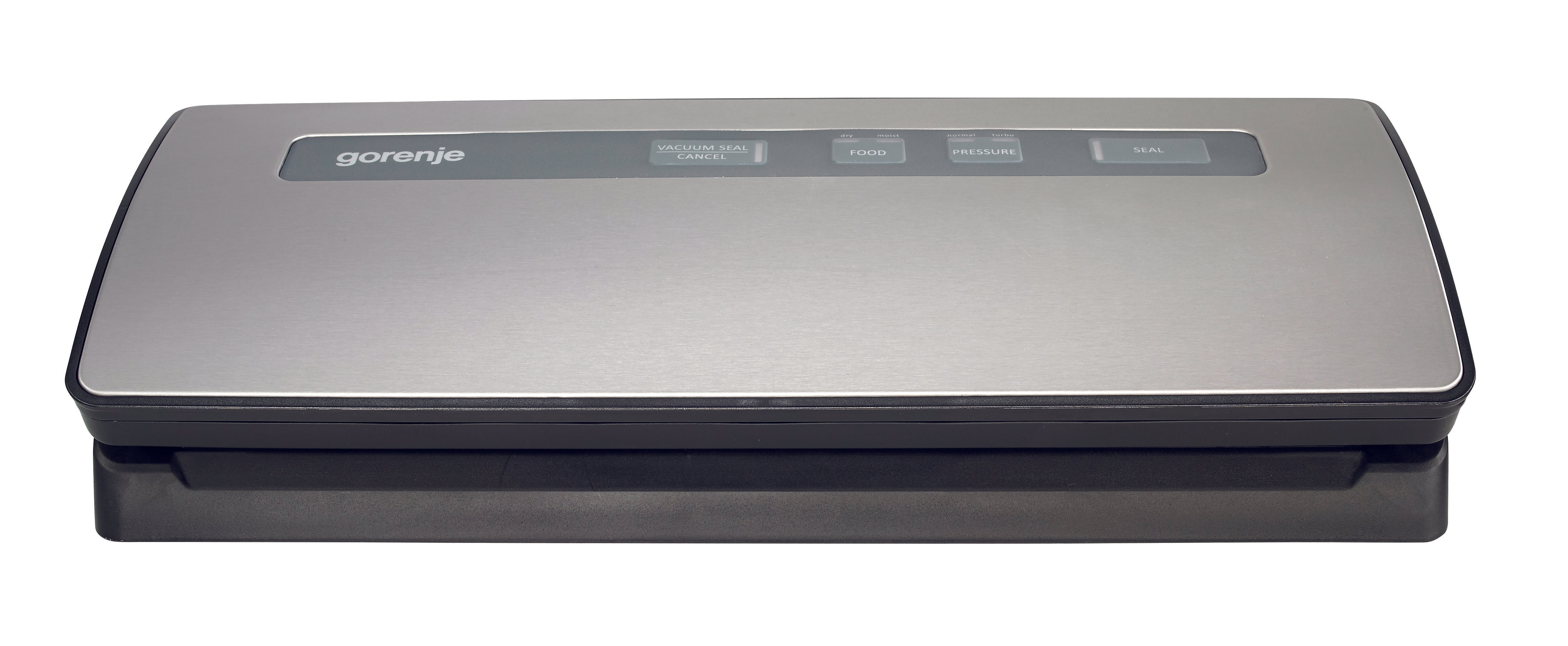 Envasadora Al Vacío Gorenje Vs120e, Automática, Potencia 120 W, Incluye 10 Bolsas, Acero Inoxidable