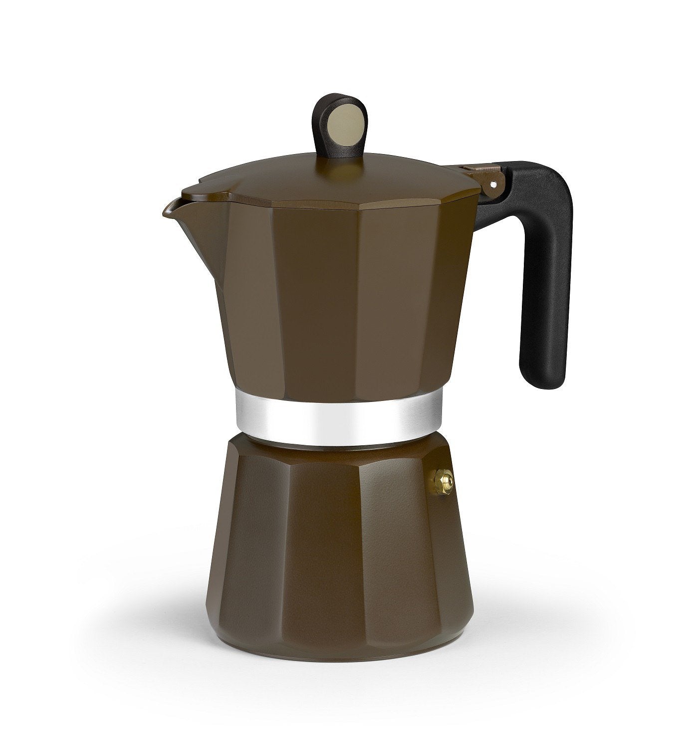 Cafetera Italiana Monix Induction Cream M671009 9 Tazas Marrón