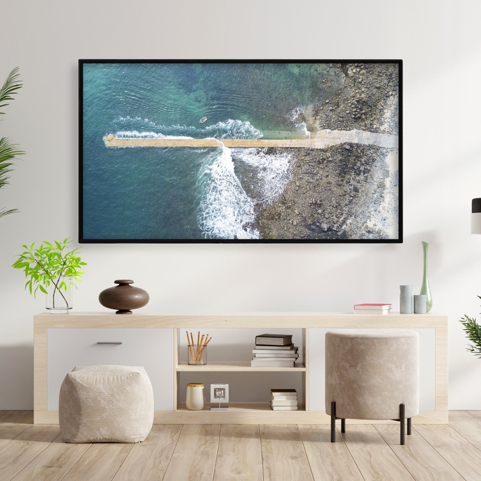 Tooq Soporte De Pared Con Brazo Para Tv De 23"-55" - Giratorio E Inclinable - Gestion De Cables - Peso Max 30kg - Vesa