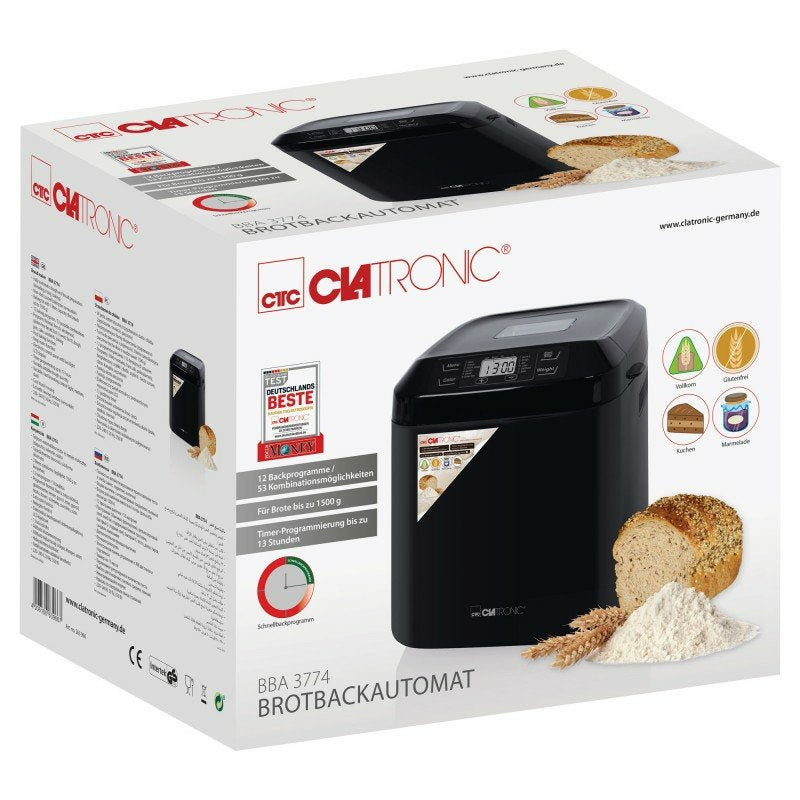 EAN 4006160639667 - Clatronic BBA 3774 panificadora 550 W Negro imagen 7