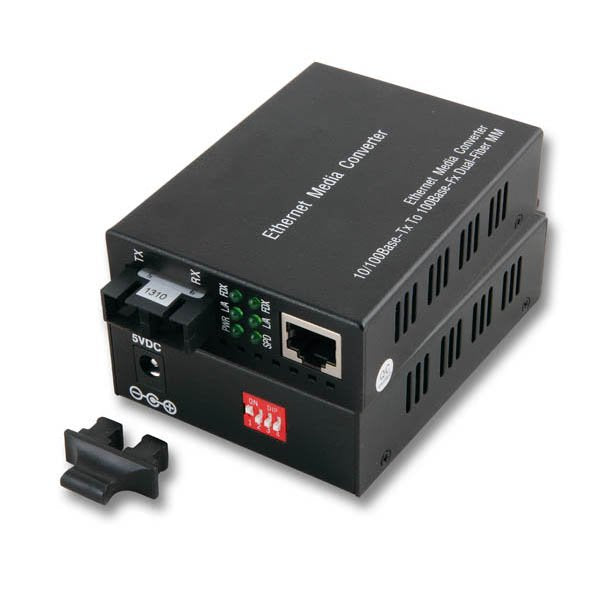 Medienkonverter Fast Ethernet Rj45 Auf Multimode Sc 100fx 2km Inklusive Netzteil