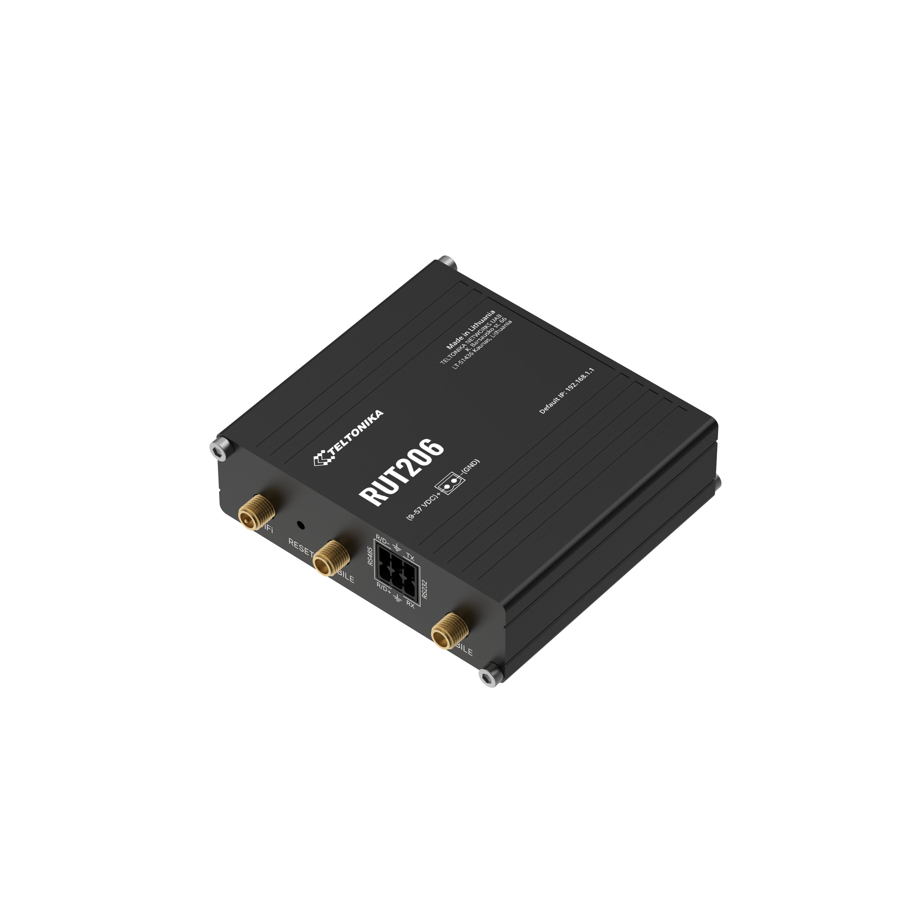EAN 4779051842049 - Teltonika RUT206 INDUSTRIAL router inalámbrico Ethernet rápido Banda única (2,4 GHz) 4G Negro imagen 3