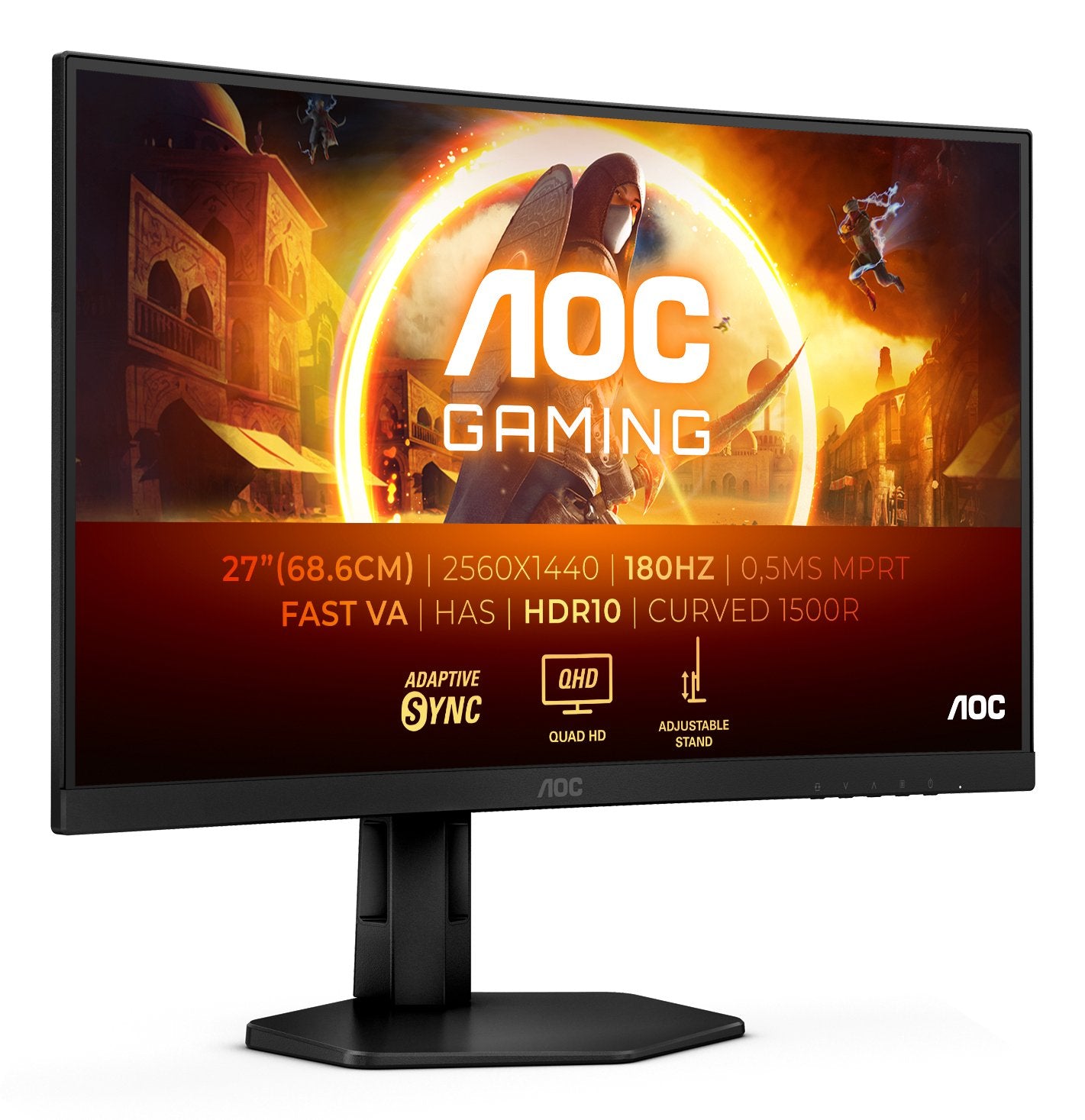 EAN 4038986182157 - AOC G4 CQ27G4X pantalla para PC 68,6 cm (27") 2560 x 1440 Pixeles Quad HD LCD Negro imagen 1