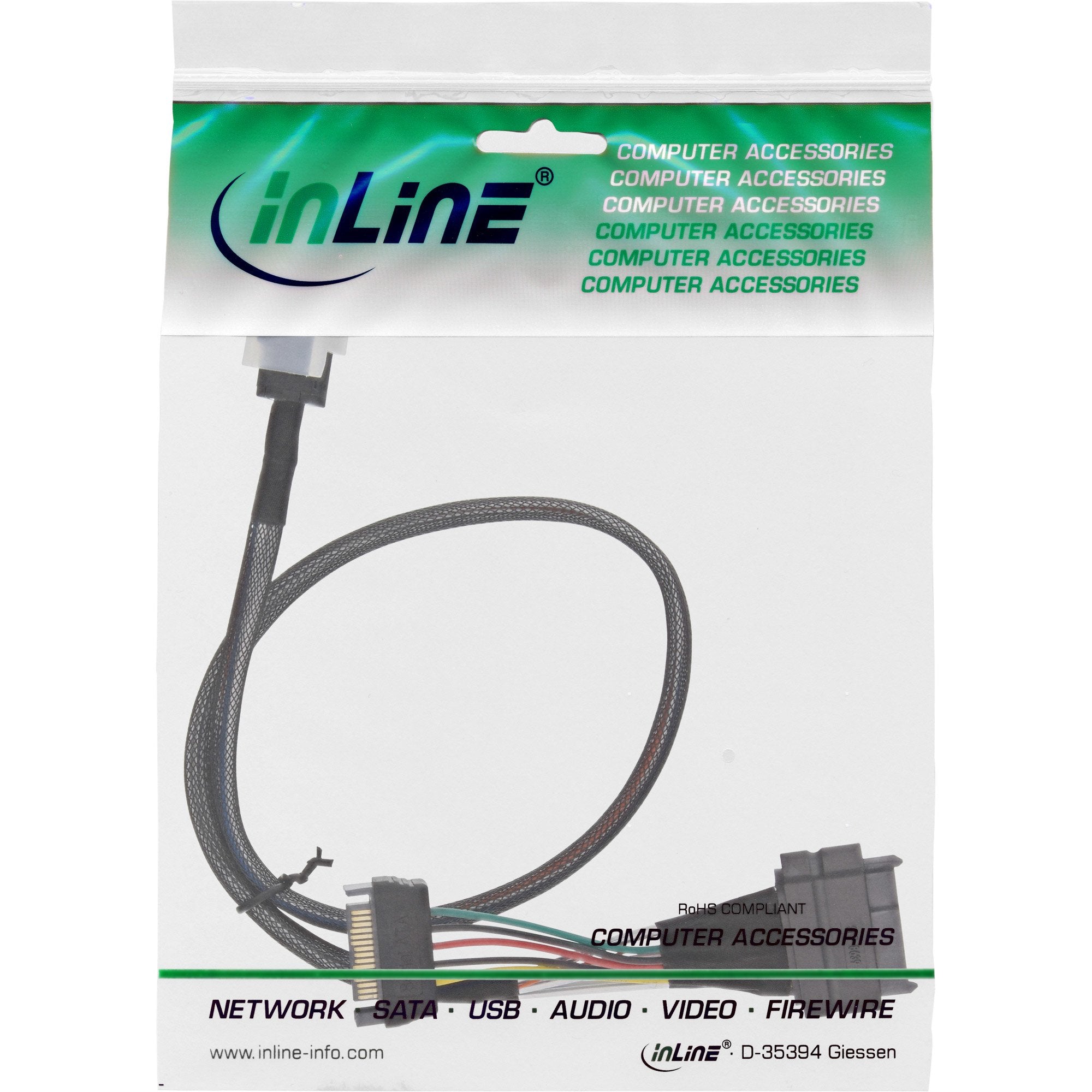 EAN 4043718267521 - InLine 29620B cable de SATA 0,75 m Negro imagen 2