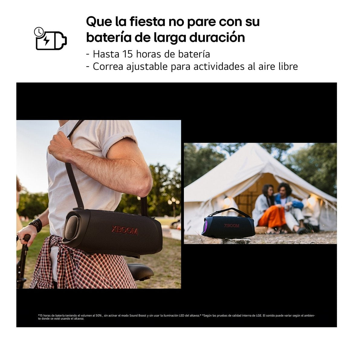 Altavoz Lg Xboom Xg8t Negro Inalámbrico, Bluetooth, 60w