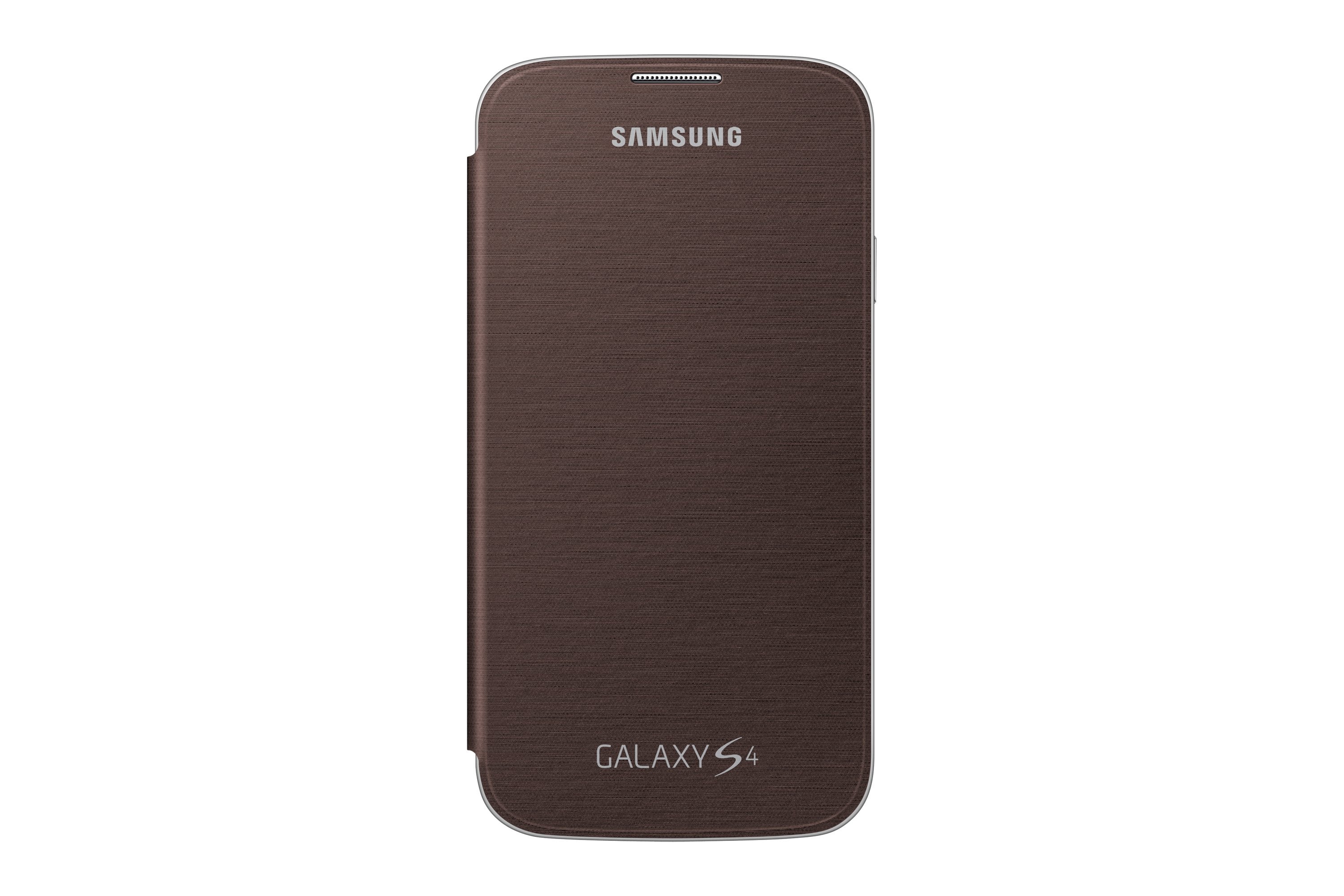 Samsung Flip Cover Funda Samsung Galaxy S4/Con Tapa.Sustituye Tapa Trasera/Marron/Ef-Fi950baegww