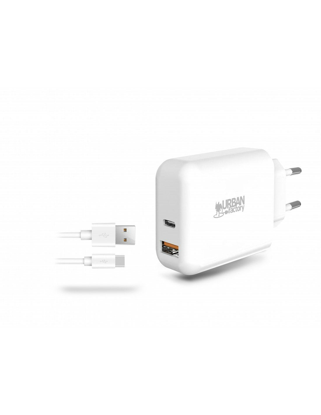 Cargador Usb-C 45w Y Usb-A 18w Char Cable 1m Usb-A A Usb-C