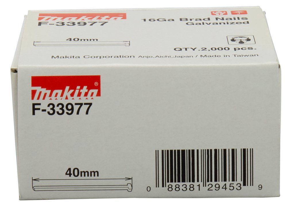 Makita Nails (Pin) 16ga 40mm For Dbn600 (2000pcs)