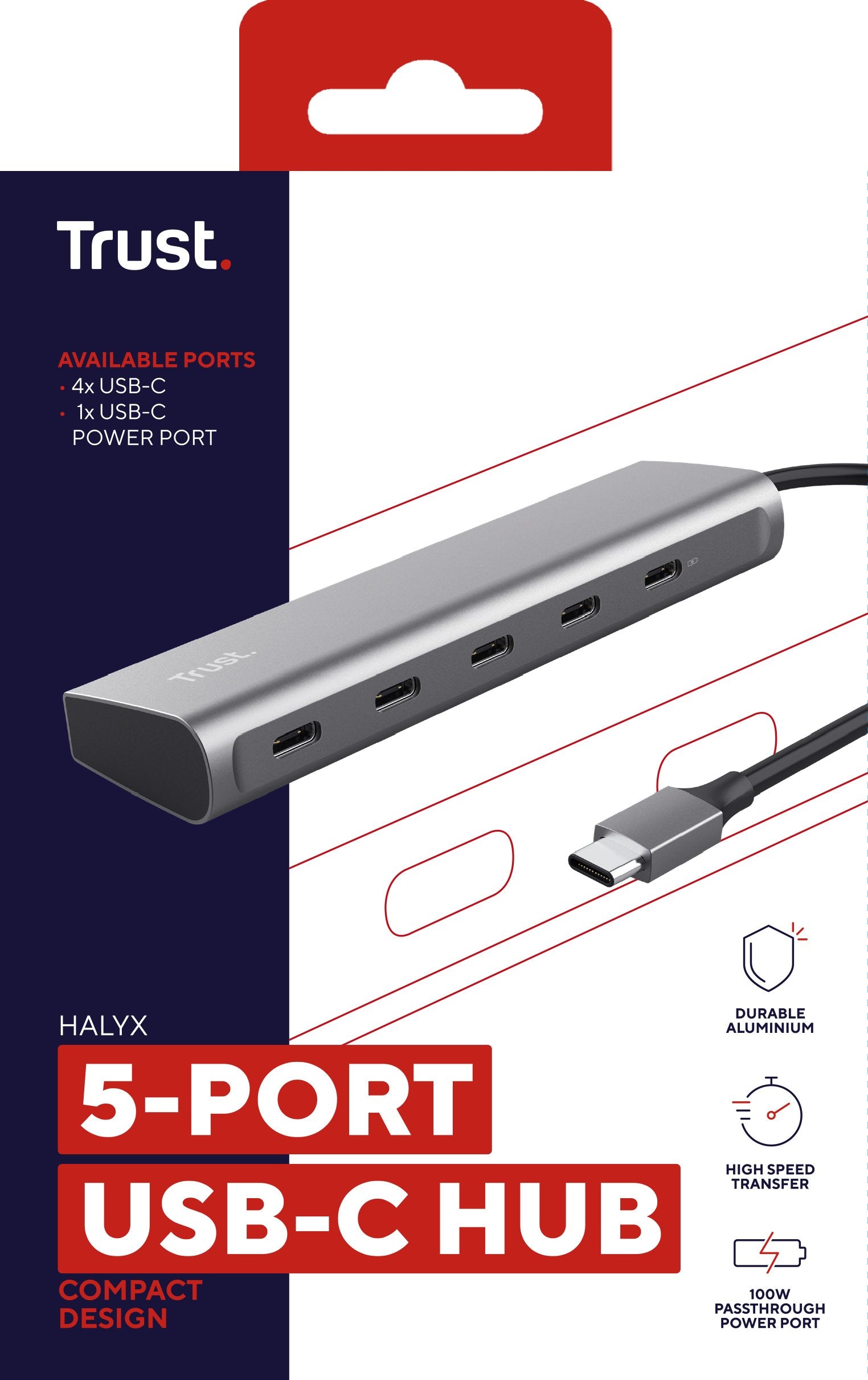 EAN 8713439251364 - Trust Halyx USB 3.2 Gen 1 (3.1 Gen 1) Type-C Plata imagen 8