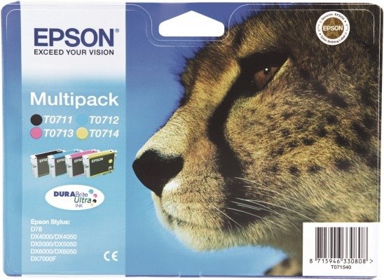 EAN 8715946361246 - Epson T0715 cartucho de tinta 1 pieza(s) Original Cian, Magenta, Amarillo imagen 1