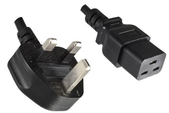Microconnect Pe090618 Cable De Transmisión Negro 1,8 M Enchufe Tipo G C19 Acoplador
