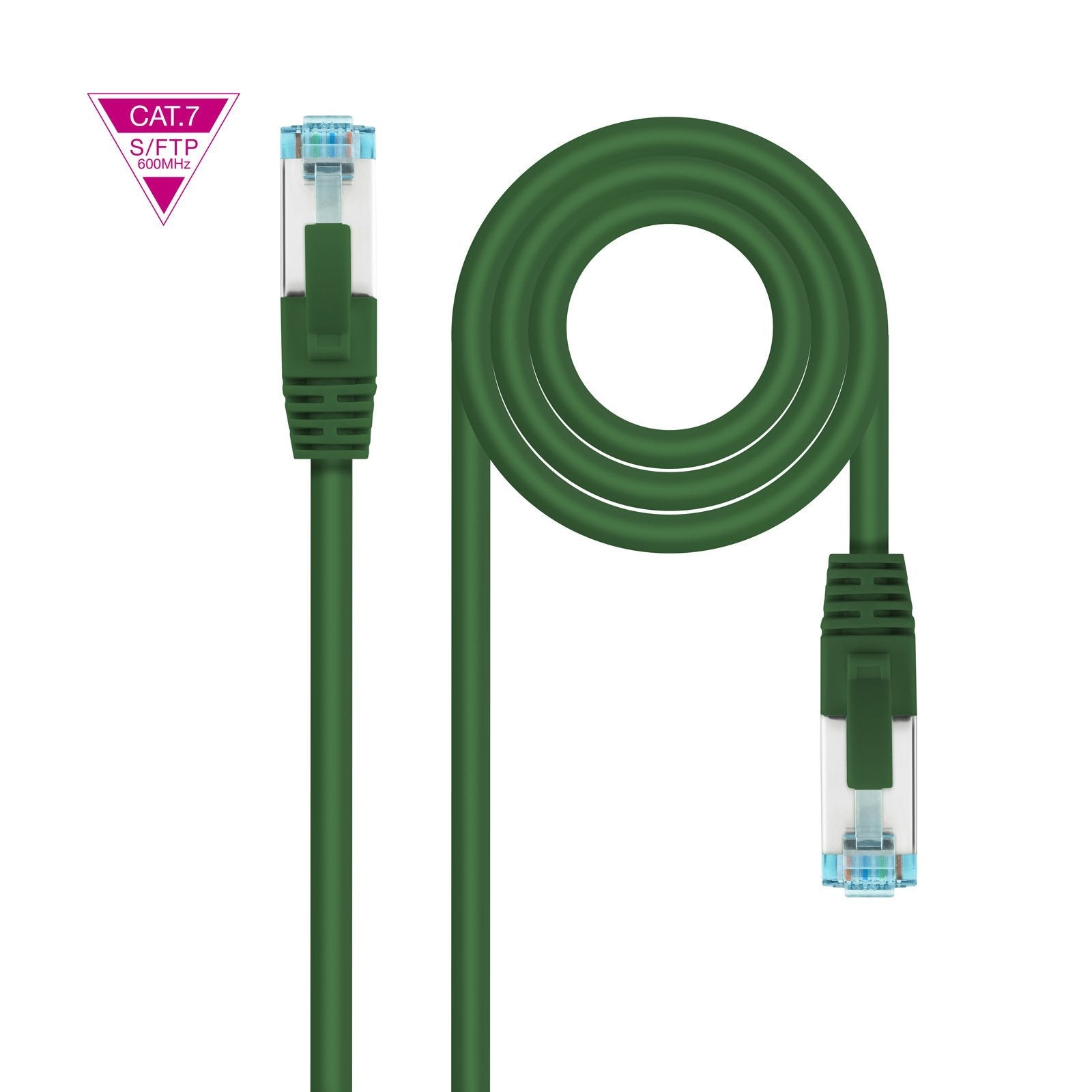 Nanocable Cable Red Cat.7 Lszh Sftp Pimf Awg26 25cm - Verde