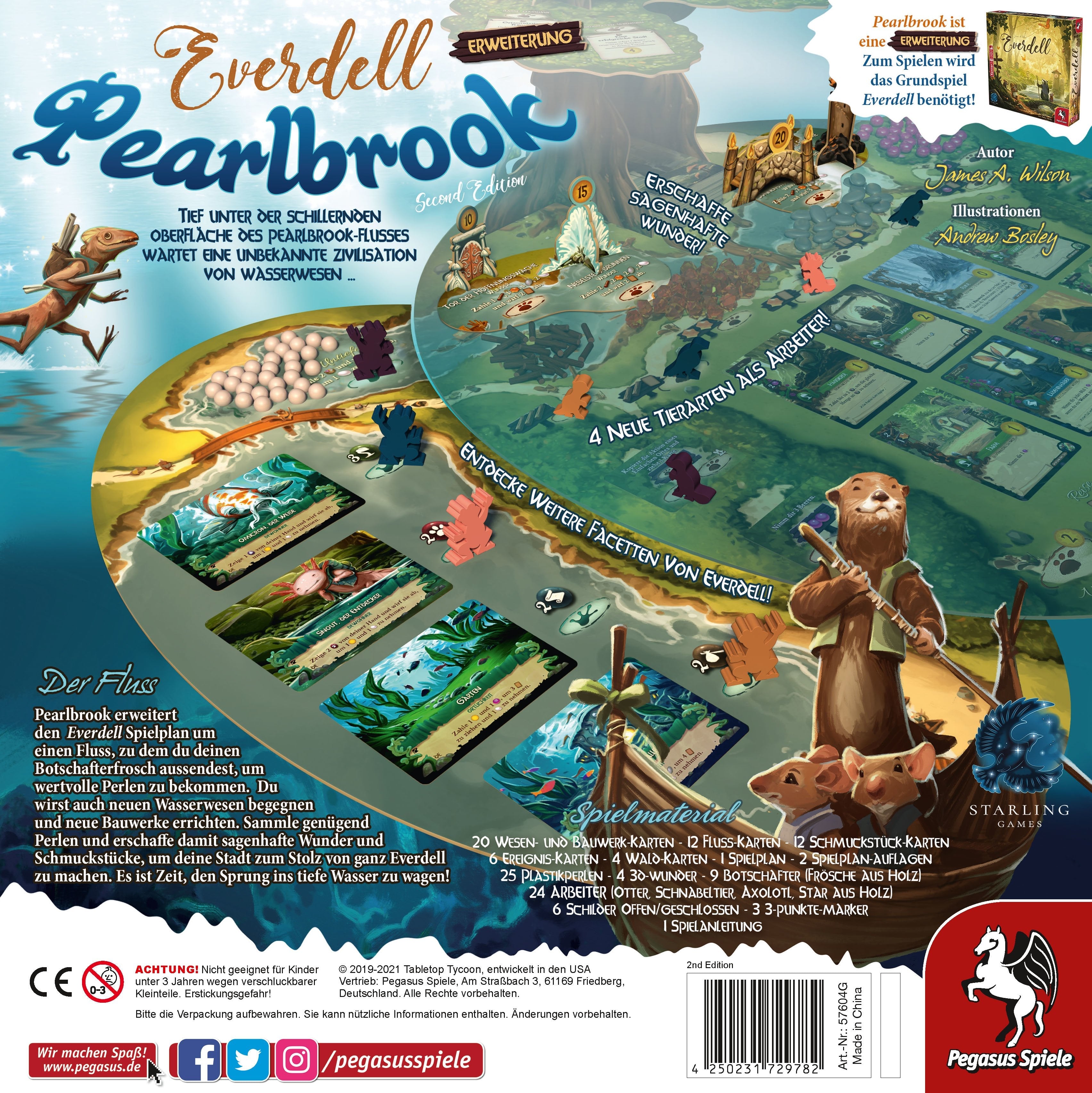 Pegasus Everdell: Pearlbrook 2. Edición, Extensión Del Juego De Mesa 57604g