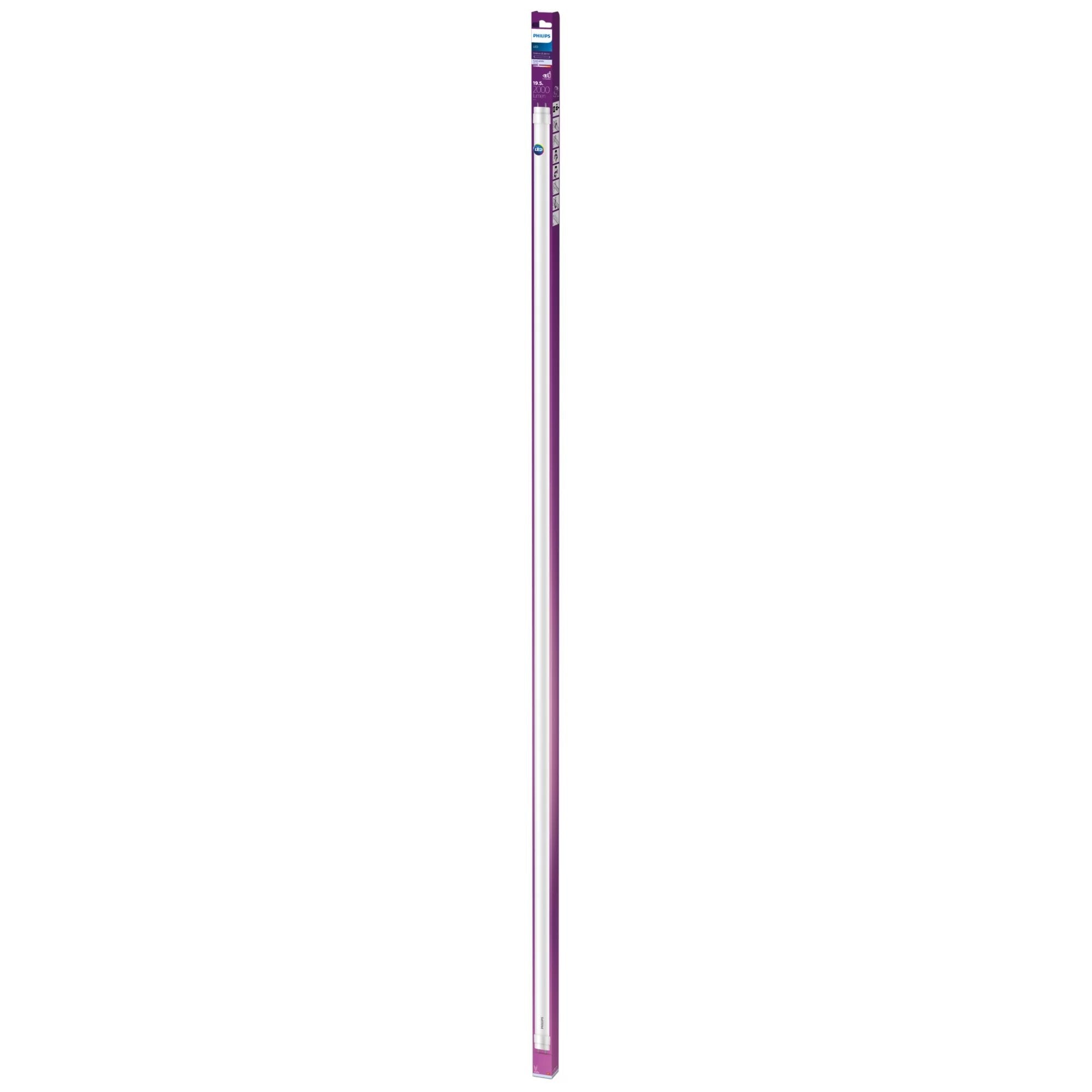Tubo Led T8 19,5 W G13 2000 Lm 4000 K Luz Dia, Ø 2,8 X 151,4 Cm