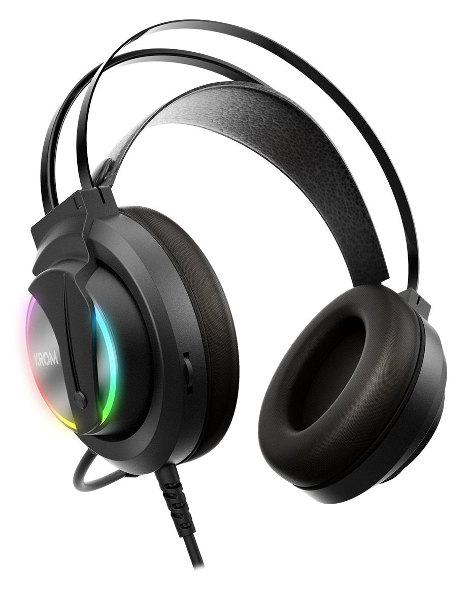 Auriculares Micro Krom Kappa Gaming Rgb 50mm/Rgb Led/ Microfono Flexible/Usb/Jack 3.5mm Nxkromkappa
