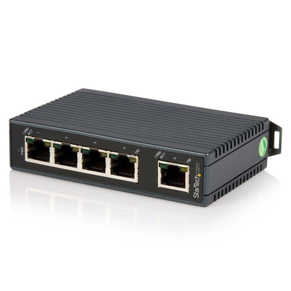 Switch Startech.Com Conmutador Industrial Ethernet De 5 Puertos Rj45 De Montaje En Carril Din