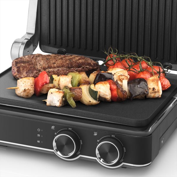 Eta Eta515690000 Gril Chef Electric Contact Grill, 2000 W, Removable Drip Tray With A Volume Of 0.25 L, 2 Separate Thermostats - Temperature