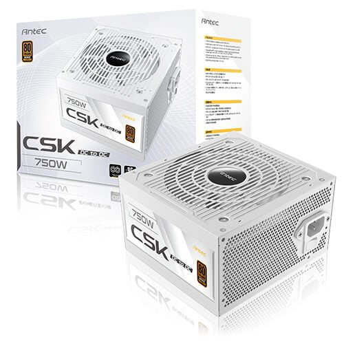 Fuente Alimentacion 750w 80+ Bronze Csk Dc Blanco Antec Plus Bronze / Ventilador 120 Mm / No Modular