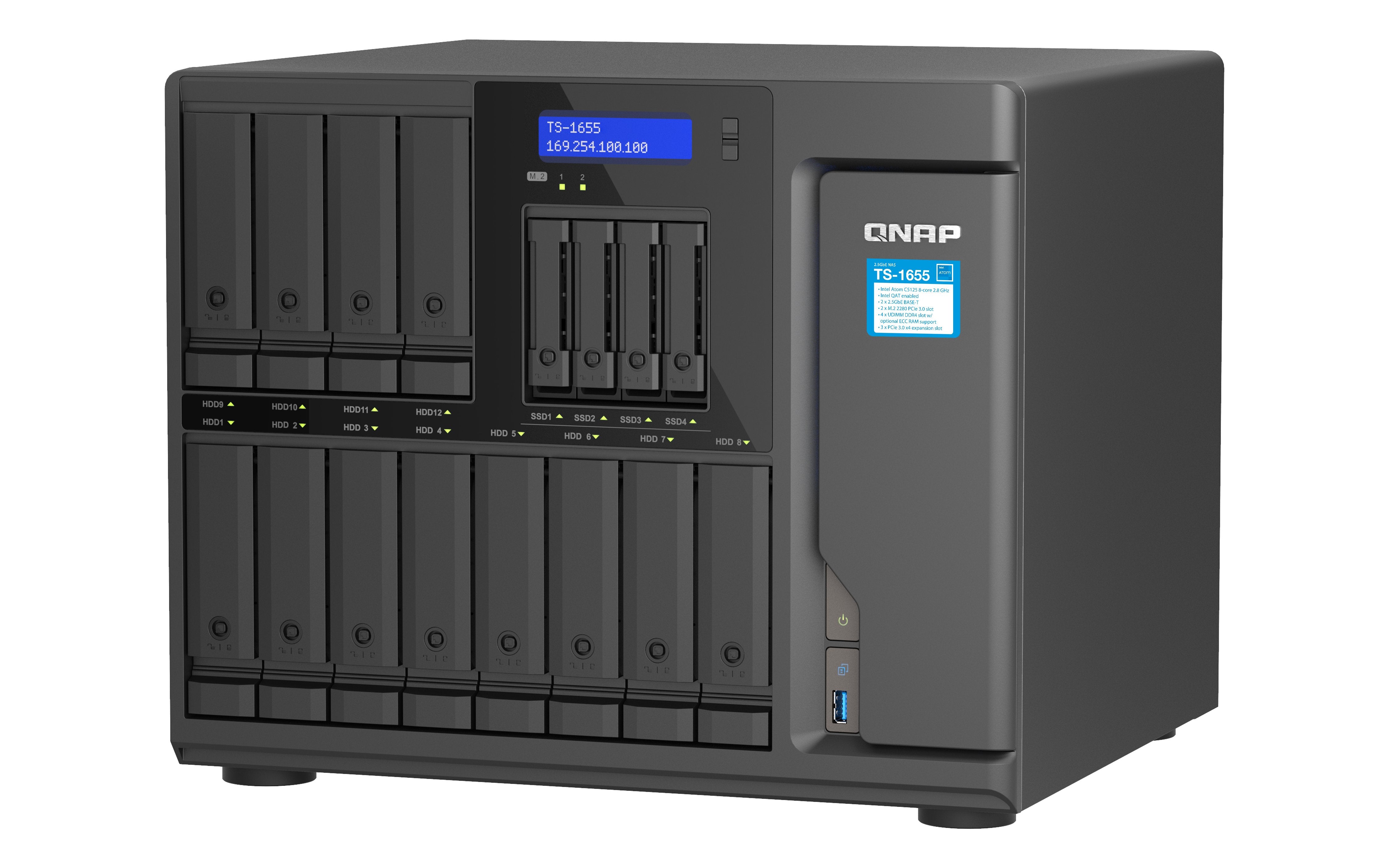 EAN 4711103083178 - QNAP TS-1655 NAS Torre Intel Atom® C5125 8 GB DDR4 0 TB QNAP Turbo System Negro imagen 9