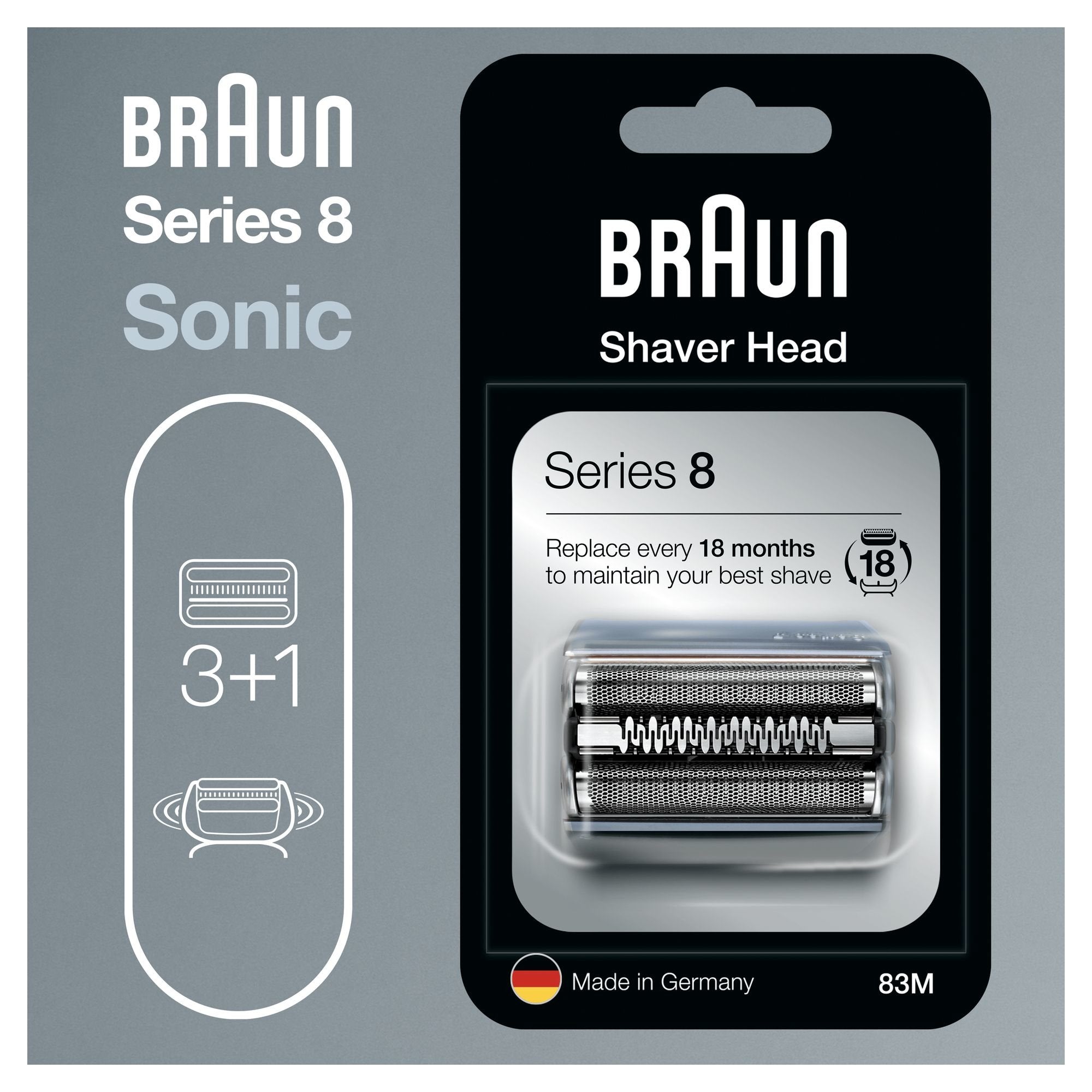 EAN 4210201199281 - Braun Series 8 Cassette 83M Cabezal para afeitado imagen 3