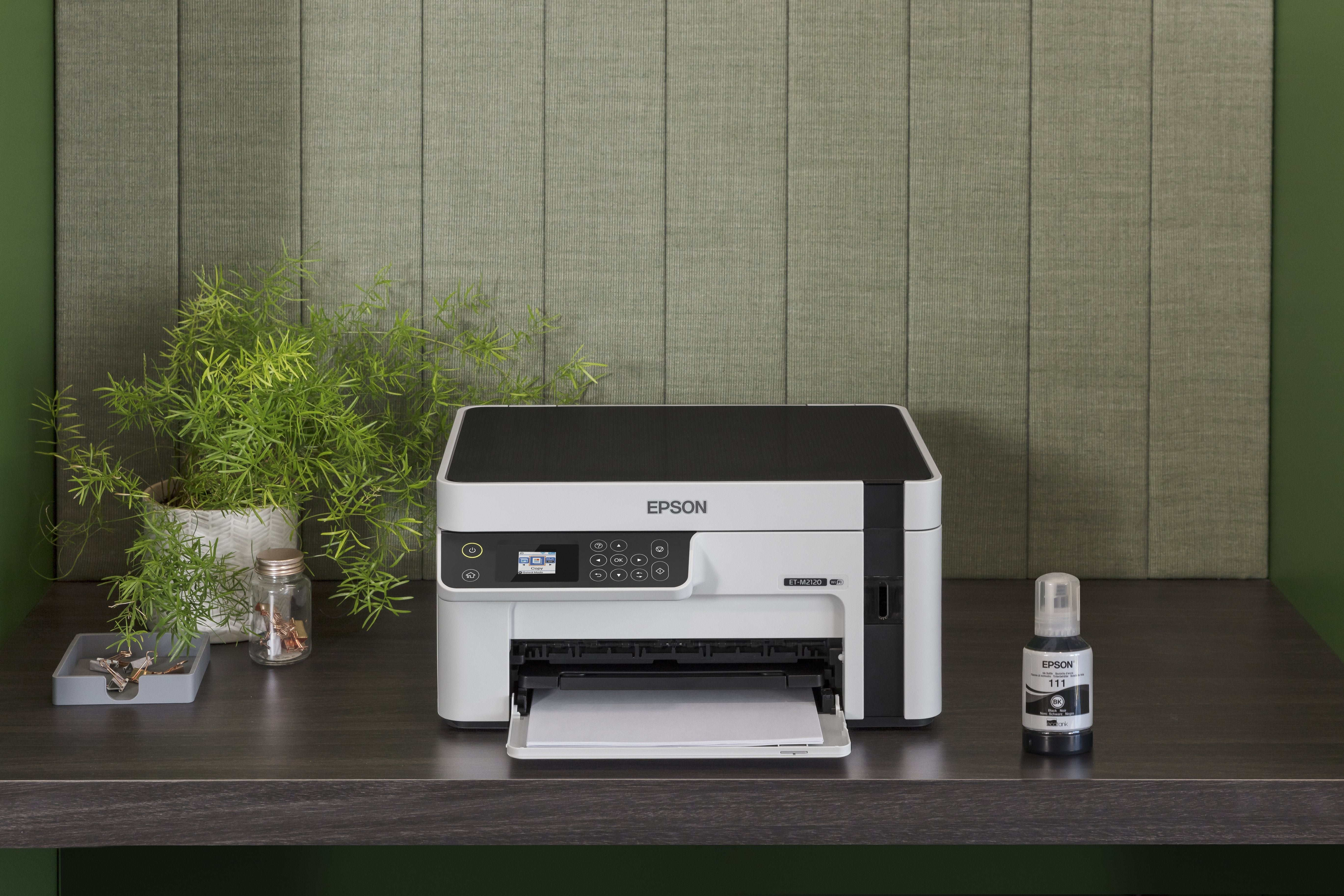 Impresora Epson Ecotank Mono M2120, 3 En 1, A4, 1200 X 2400 Ppp, 32 Ppm, Usb, Wi-Fi, 3 Aã±Os De Garantia Despues Del Registro.