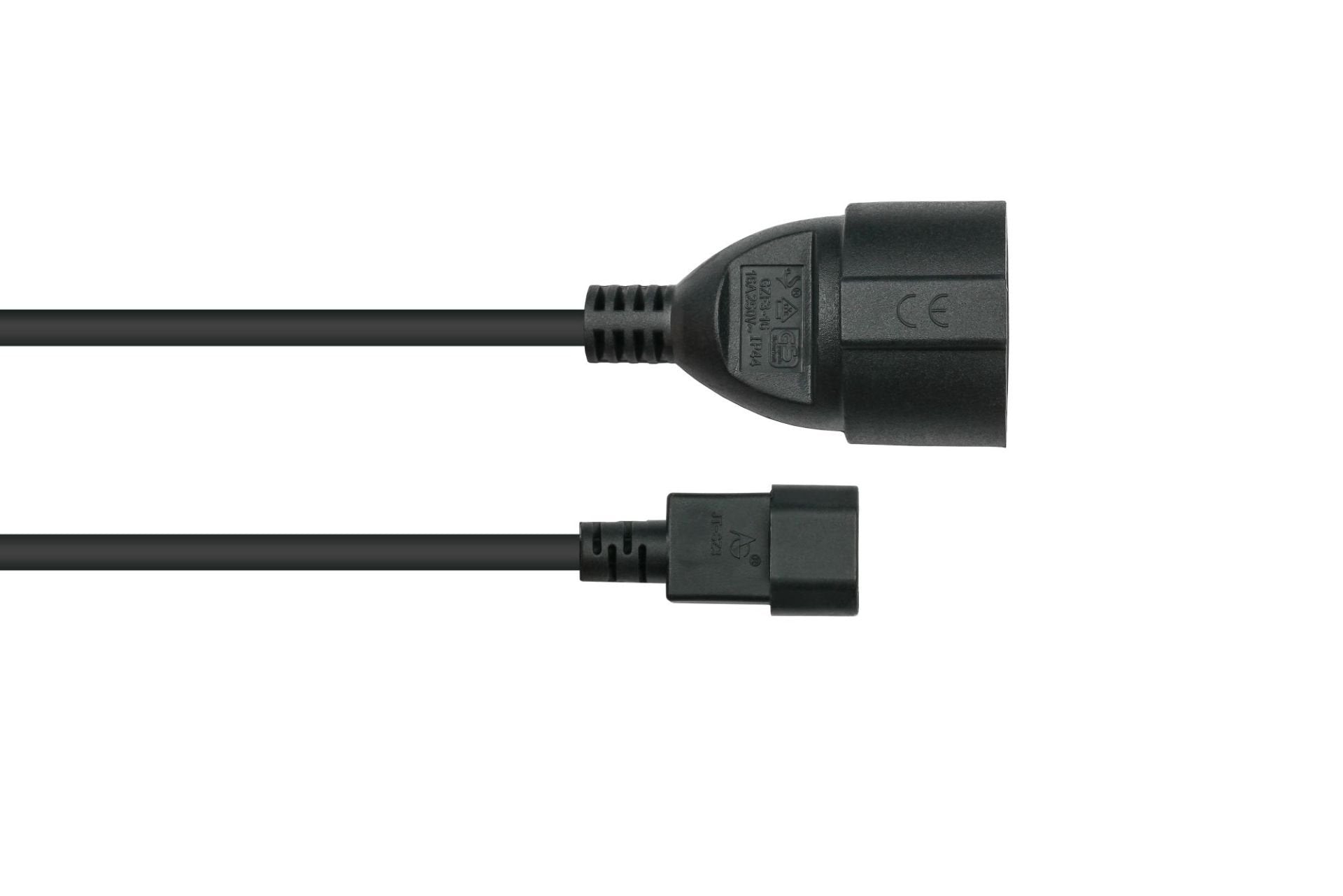 Kabelmeister Cable De Alimentación C14 Contacto De Protección Conector Hembra Negro. 0,15m