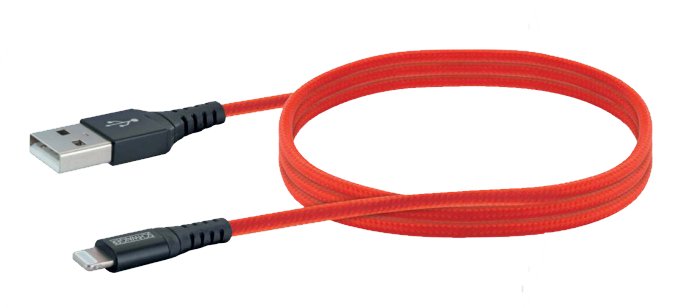 Schwaiger Usb 2.0 Cable M. A->Apple Lightning 1,2m Rojo