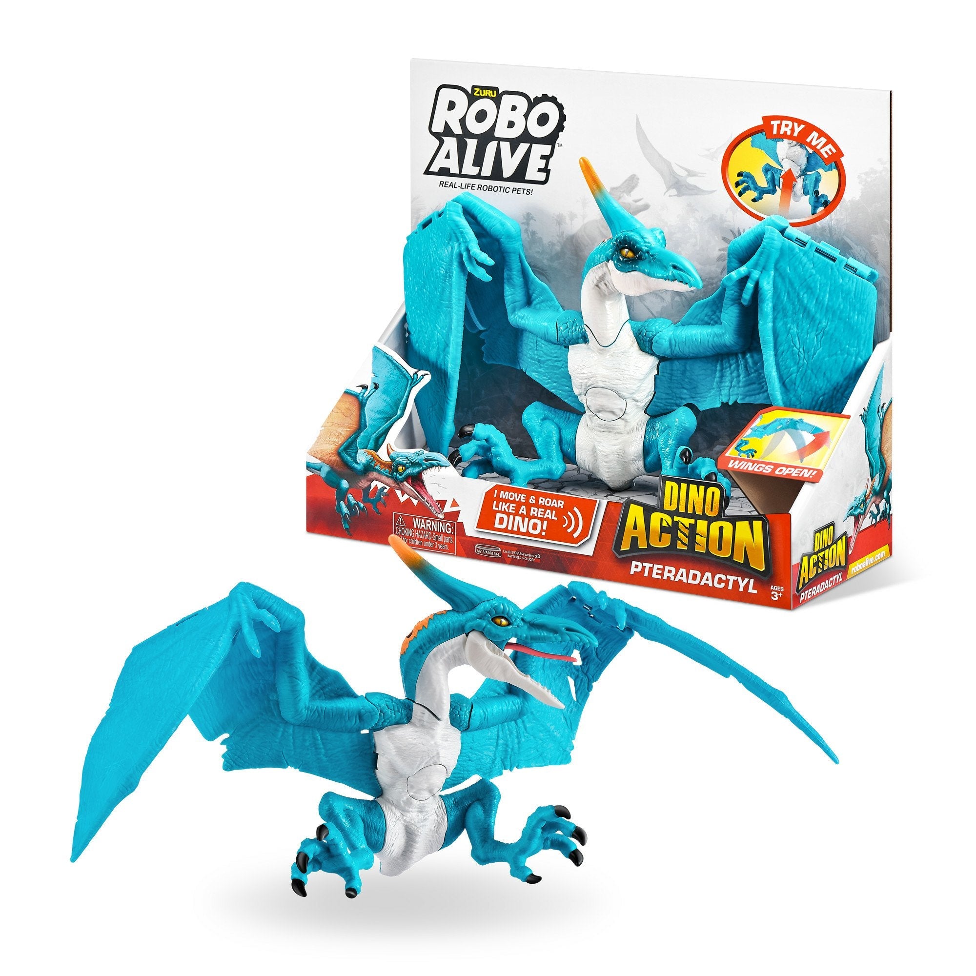 Zuru Robo Alive Dino Action Pteradactyl, Figura De Juguete 4894680021365.0