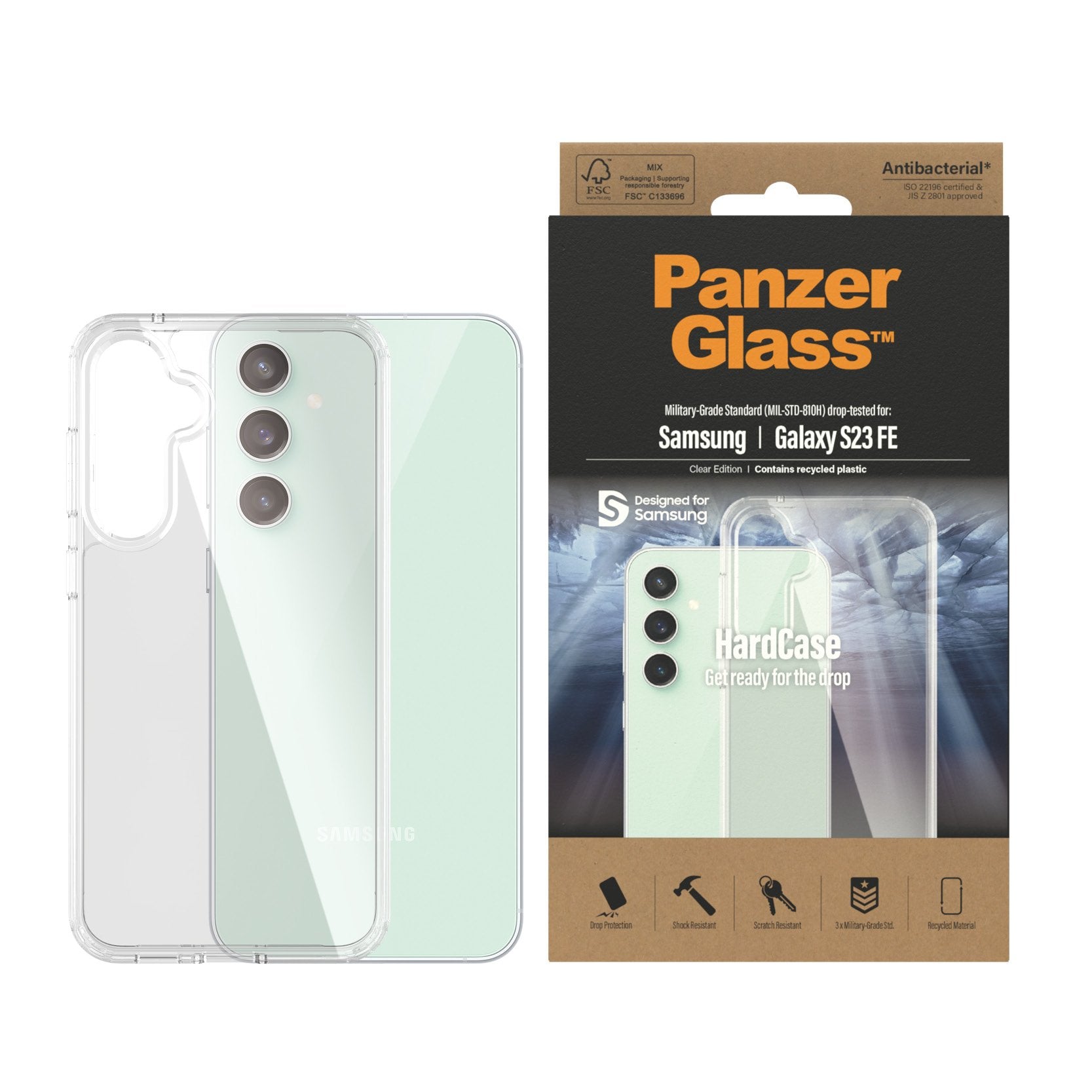 EAN 5711724004599 - PanzerGlass ® HardCase Transparent for Samsung Galaxy S FE 2023 funda para teléfono móvil Transparente imagen 2