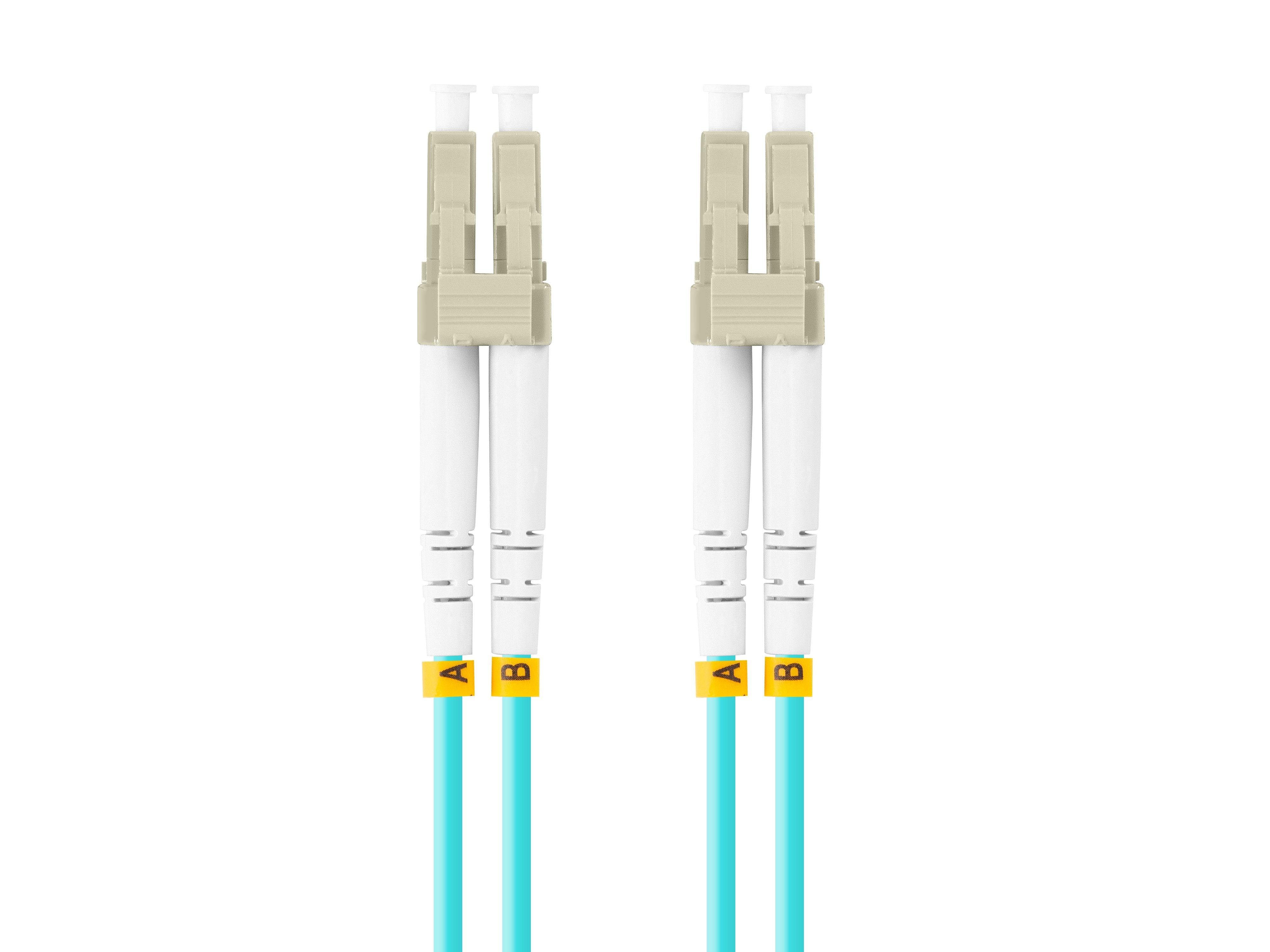 Cable Fibra Óptica 3m Lanberg Multi Lc/Upc-Lc/Upc Duplex Om3 50/125 Lszh Azul