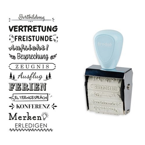 Trodat Creative Mini V5 Pamell Azul + Kissen 3farben 1129