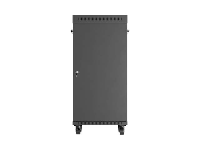 Lanberg Rack Cabinet 19" Free-Standing 24u 600x600 Flat Pack With Glass Door Lcd Negro V2