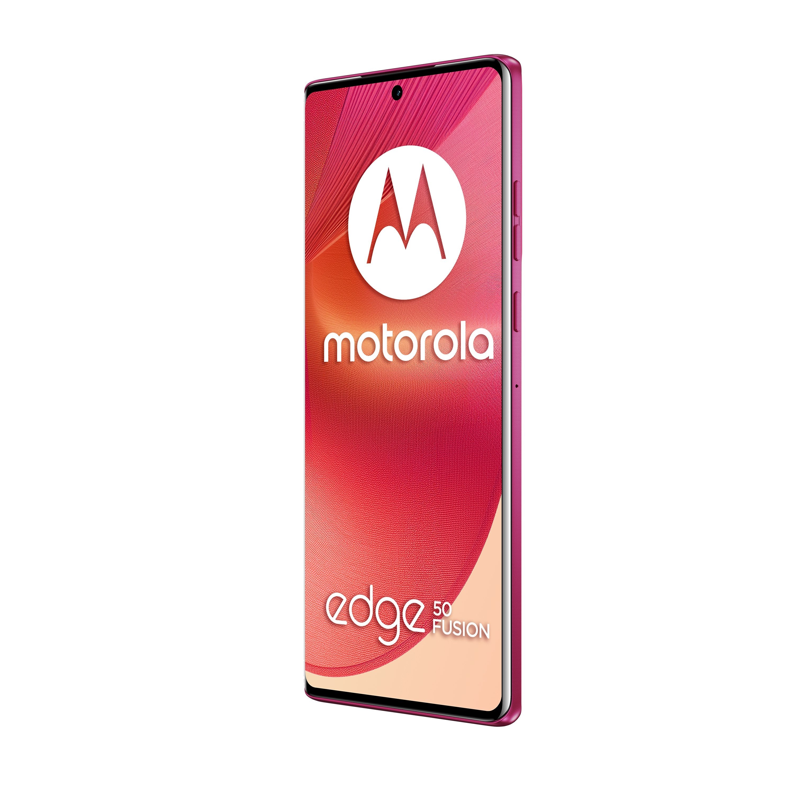 Smartphone Motorola Edge 50 Fusion 256gb, Rosa Intenso, Piel Sintética, Dual Sim, Android 14, 8 Gb Lpddr5 Pb3t0027fr