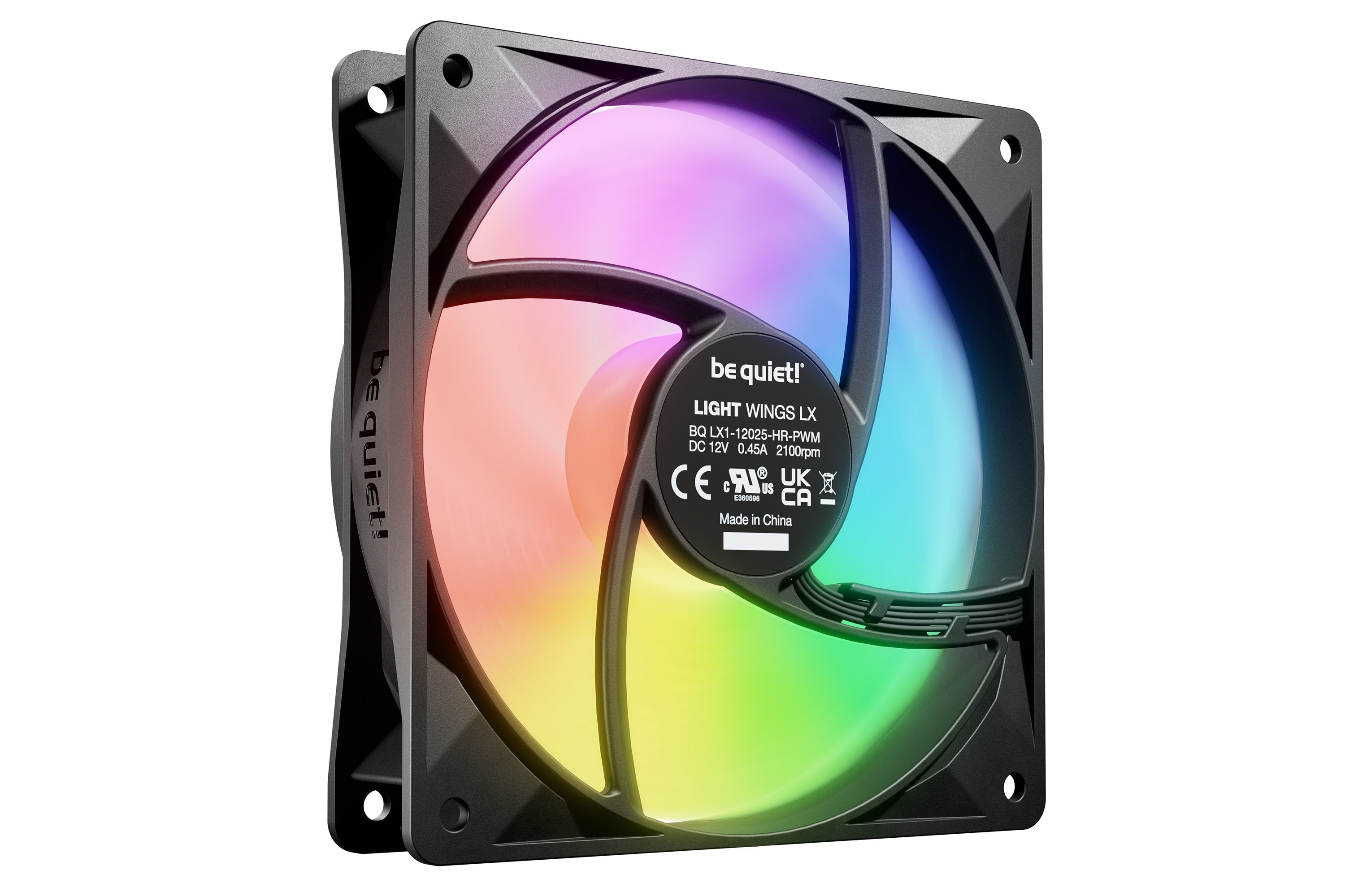 EAN 4260052191620 - be quiet! LIGHT WINGS LX 120mm PWM High Speed 3-Pack Black Carcasa del ordenador Ventilador 12 cm Negro 3 imagen 4