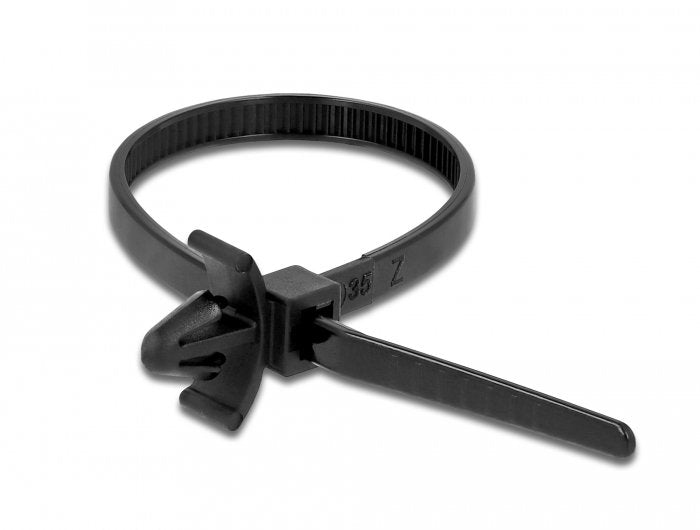 Delock Cablebinder Mit Spreizanker L 160 X B 4 Mm Schwarz 10 Stück