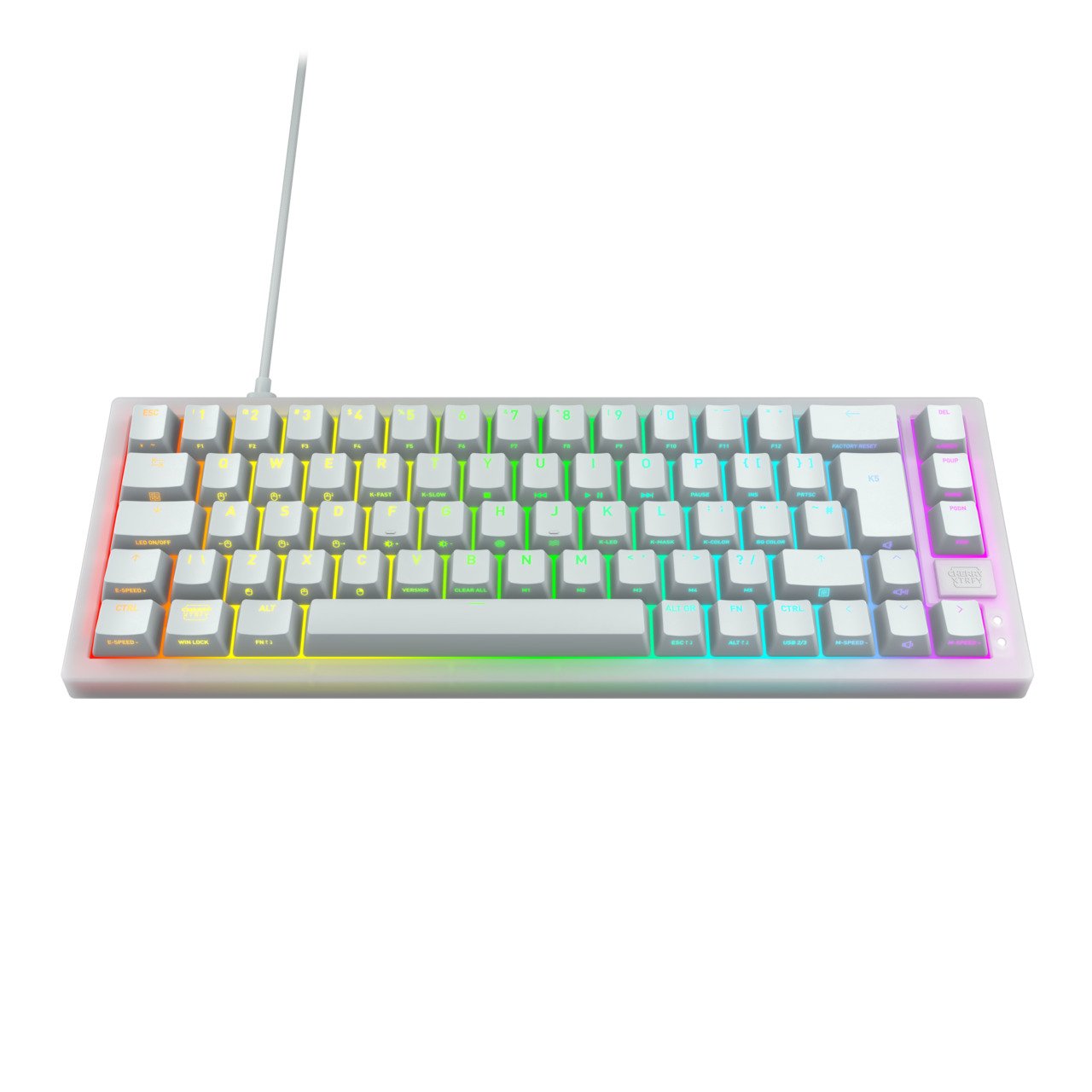 EAN 7340086914383 - CHERRY K5V2 Compact teclado Juego USB QWERTZ Alemán Blanco imagen 2